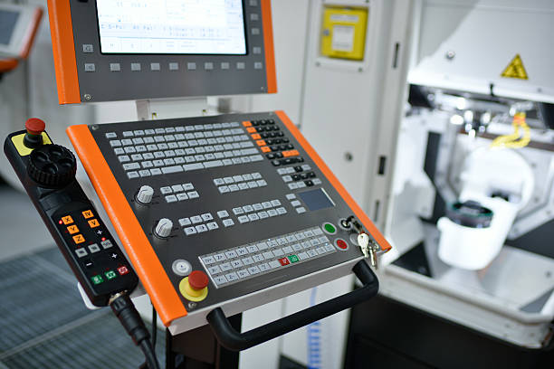 CNC machine stock photo