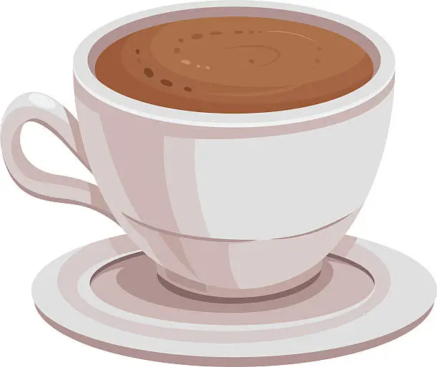 Vector illustration of Espresso Cartoon