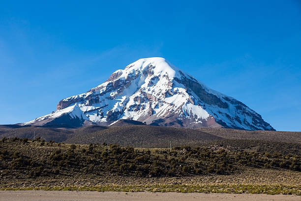 Sajama volcano in the Natural Park of Sajama. Bolivia