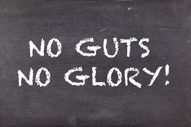 istock No guts no glory, business motivational slogan 499885218