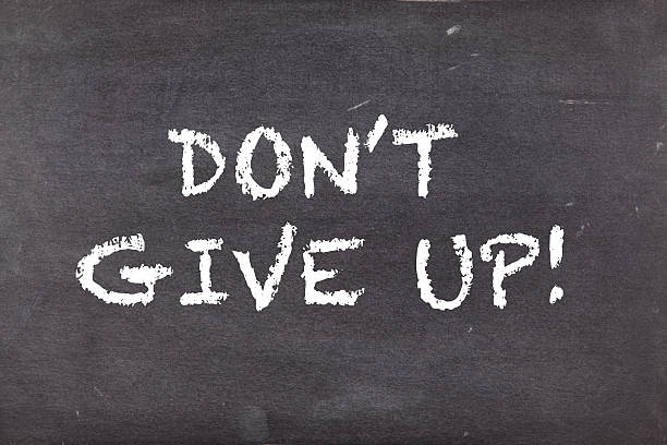 istock Don't give up, business motivational slogan 499885428