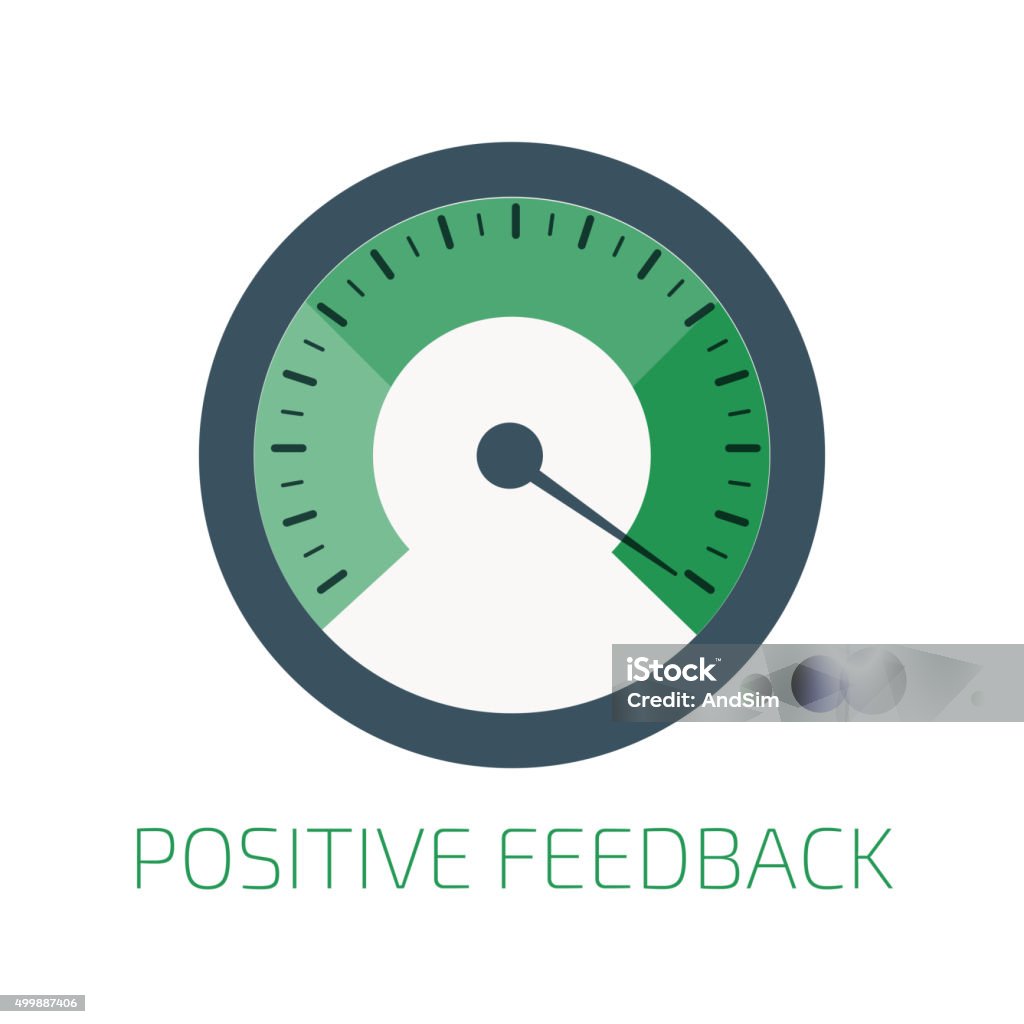 Feedback Position Indicator Positive Feedback Indicator Stock Illustration - Download Image Now ...