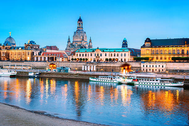 istock Dresden historical center at twilight 499888523