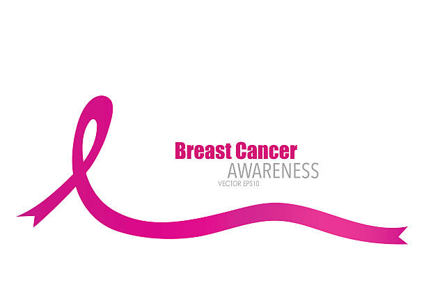 乳がん撲滅協賛ピンクのリボン。ベクトルイラスト。 - breast cancer women breast cancer awareness ribbon pink点のイラスト素材／クリップアート素材／マンガ素材／アイコン素材