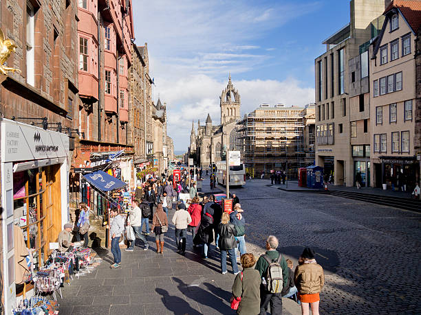 istock Crowded  Royal Mile in Edinburgh 499891249