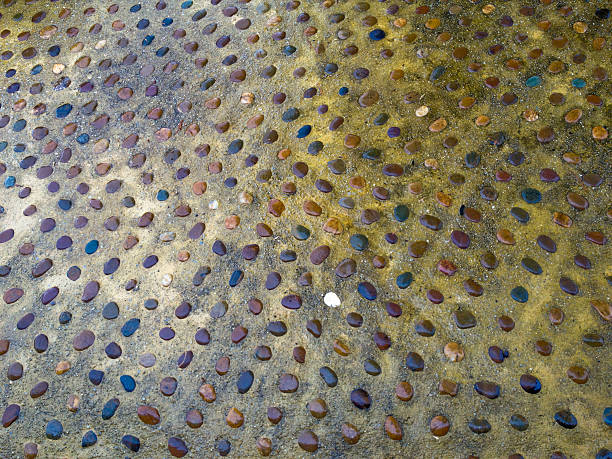 istock Ornamental gravel old cement floor 499893321