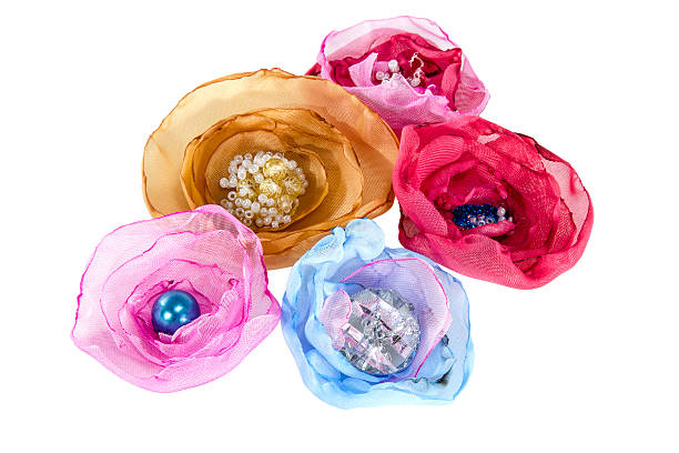 istock image of beautiful artificial flower made of fabric 499893717
