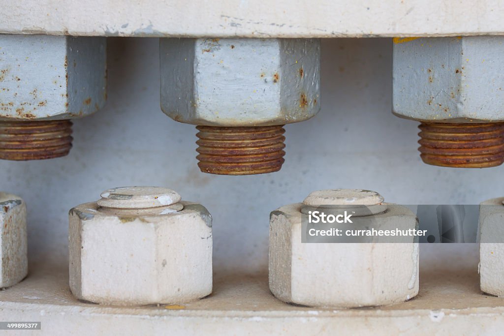 Mutter und Blitze auf die Maschine - Lizenzfrei Arbeiten Stock-Foto