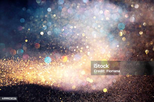Flowing Multicolored Lights Stock Photo - Download Image Now - Paranormal, Glitter, Dust