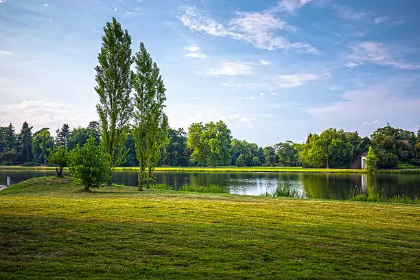 English park Woerlitz. Dessau, Saxony-Anhalt, Germany