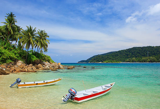Speedboats on the beach