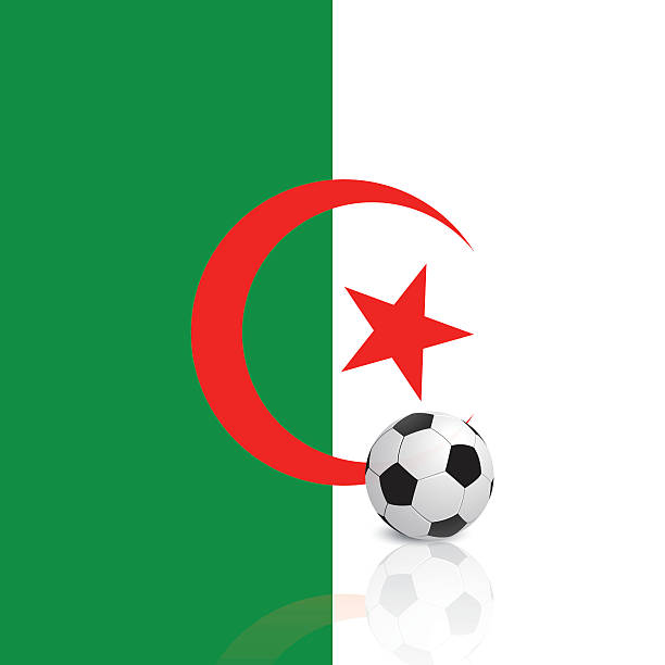 algieria - soccer soccer ball symbol algeria stock illustrations