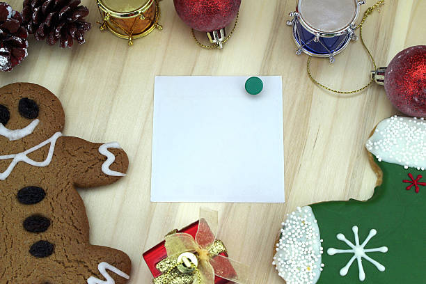 istock Christmas card with decoration 499908940