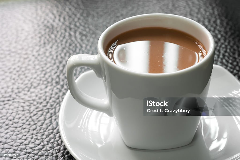 Chocolate malt in the cup Breakfast Stock Photo