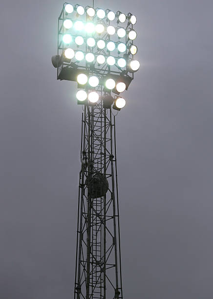 istock lights on at night during the show in the stadium 499909540