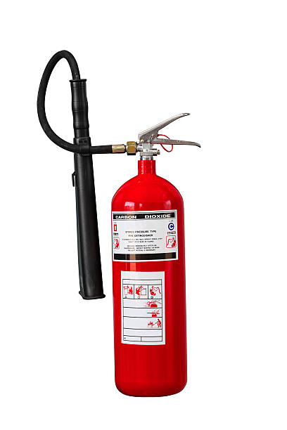 istock Dry chemical fire extinguisher on white background 499911353