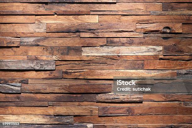 Timber Wood Wall Background Stock Photo - Download Image Now - Wood - Material, Wood Paneling, Old