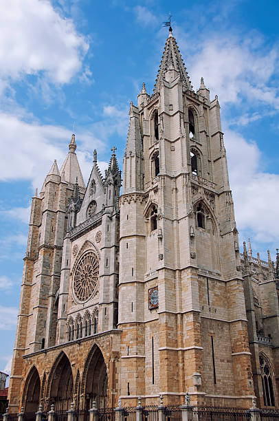 istock Roman catholic Santa Maria de Leon Cathedral in Spain 499911651