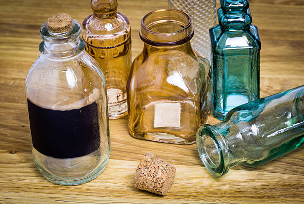 istock Vintage glass bottles 499912383