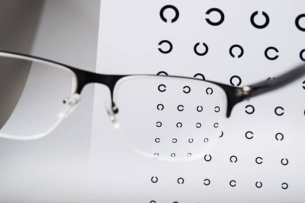 istock black eye glasses and focus exam test 499913014