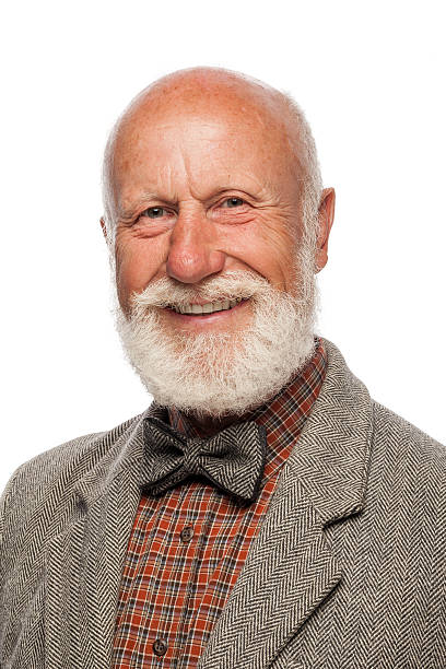 istock Old man with a big beard and a smile 499913605