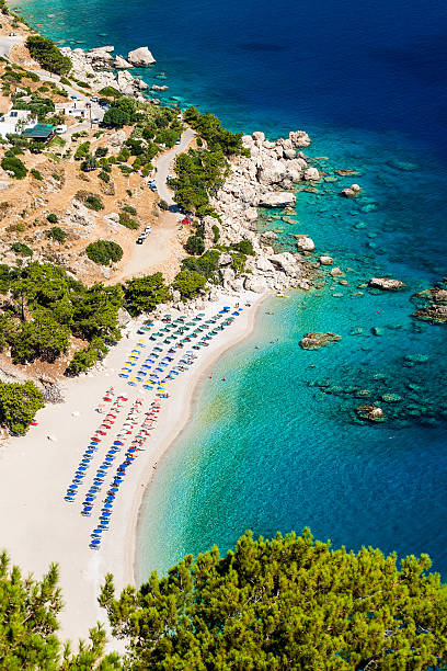 istock Beautiful Apella beach in Karpathos island. Greece. 499921916
