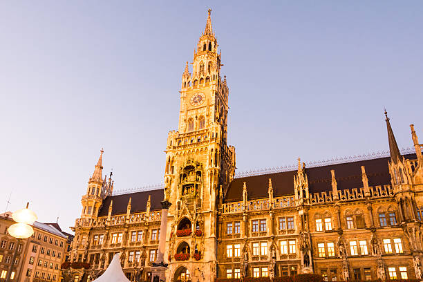 istock Illuminated Town Hall of Munich 499923520