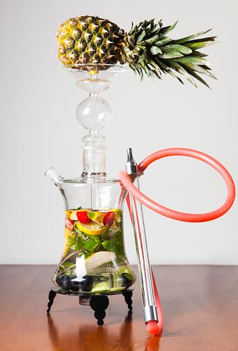 Fruit Shisha on wooden table