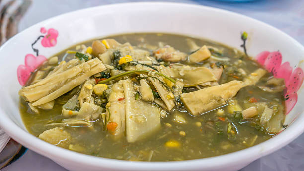 istock Thai spicy soup with bamboo shoots 499923688