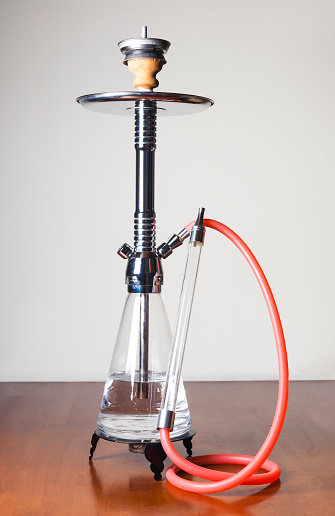 Turkish Shisha on wooden table