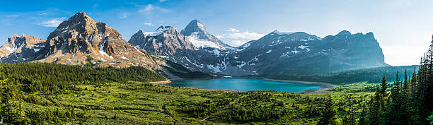 istock Sunset at Mount Assiniboine - Panorama 499928712