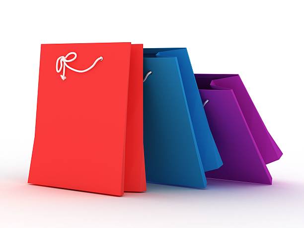 istock Shopping bags isolated on white background 499930922