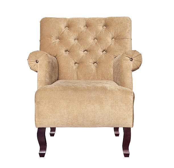 istock classic brown chair isolated on white 499932142