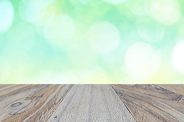 istock Wood background bokeh pretty pastel colors 499935808