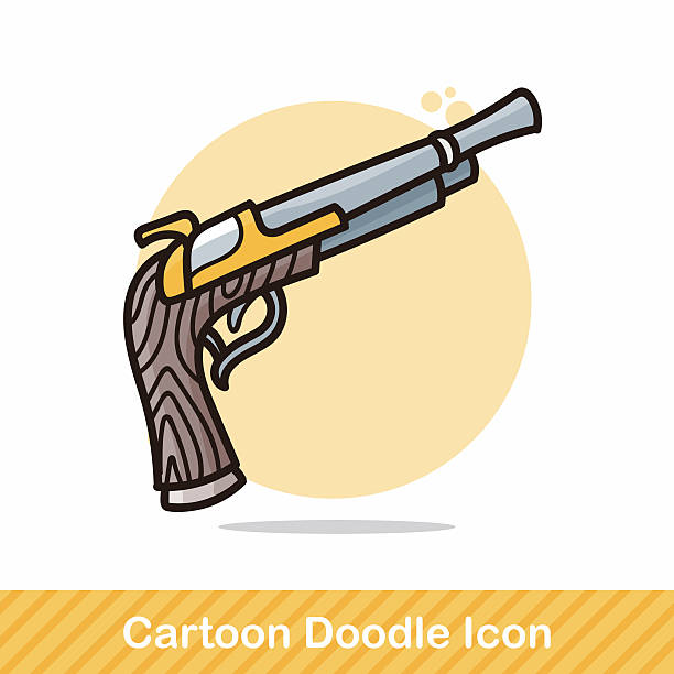 ilustrações de stock, clip art, desenhos animados e ícones de arma sarrabisco - gun rifle weapon ak 47