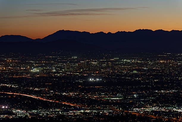 istock Twilight view of city lights in Phoenix, AZ 499957334