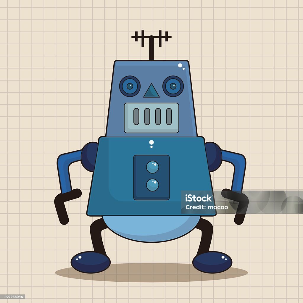 Robotics Theme Vector Robot Theme Elements Vector Eps Stock Illustration - Download Image Now ...