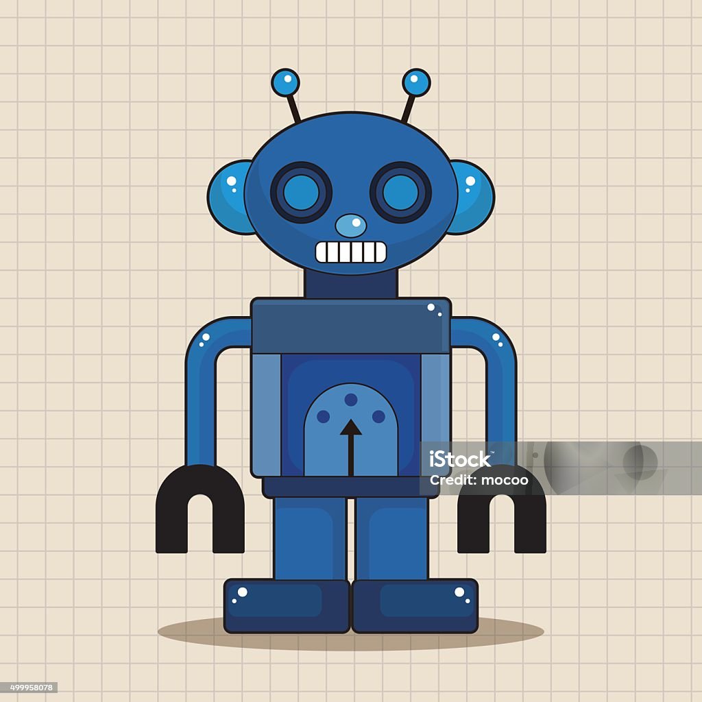 Robotics Theme Vector Robot Theme Elements Vector Eps Stock Illustration - Download Image Now ...