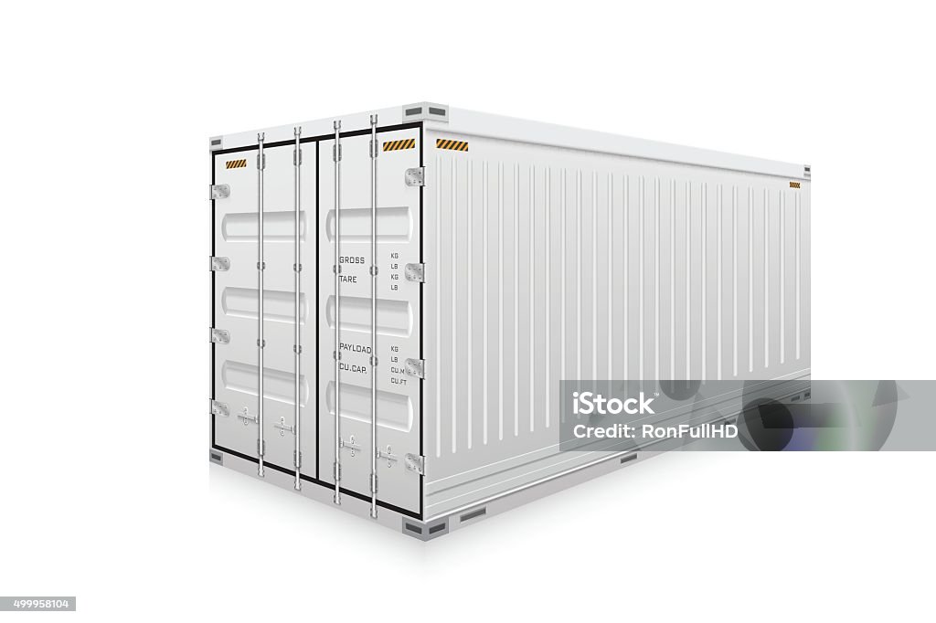 Cargo container Vector of cargo container isolated on white background. Cargo Container stock vector