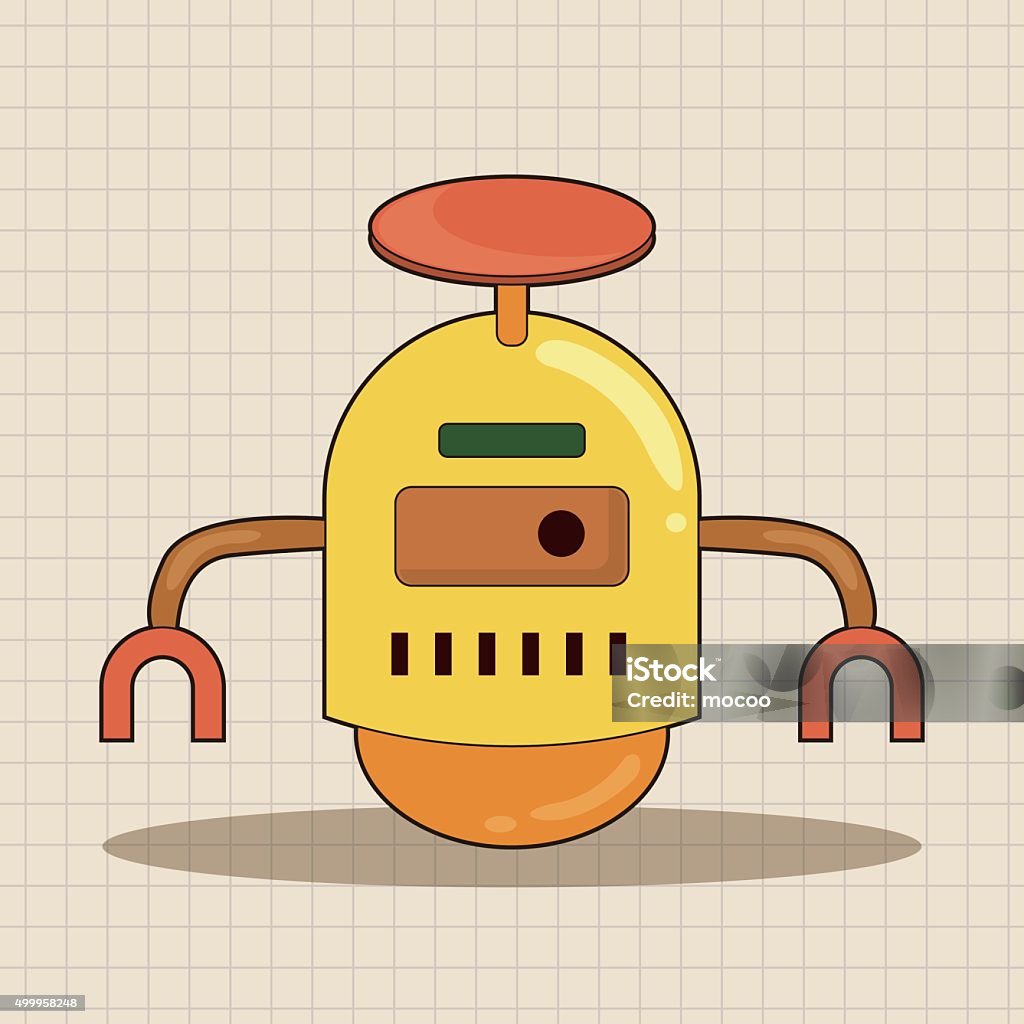 Robotics Theme Vector Robot Theme Elements Vector Eps Stock Illustration - Download Image Now ...
