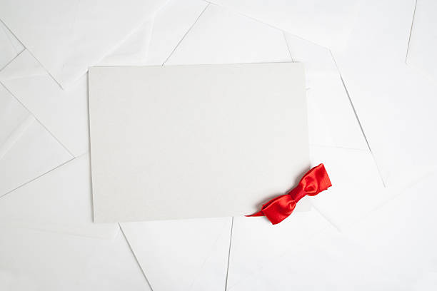 istock Christmas card  on letter background with decorations 499975646