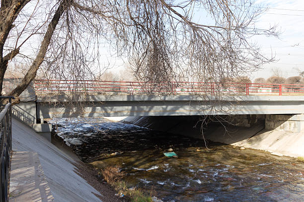 istock road bridge across the river 499977664