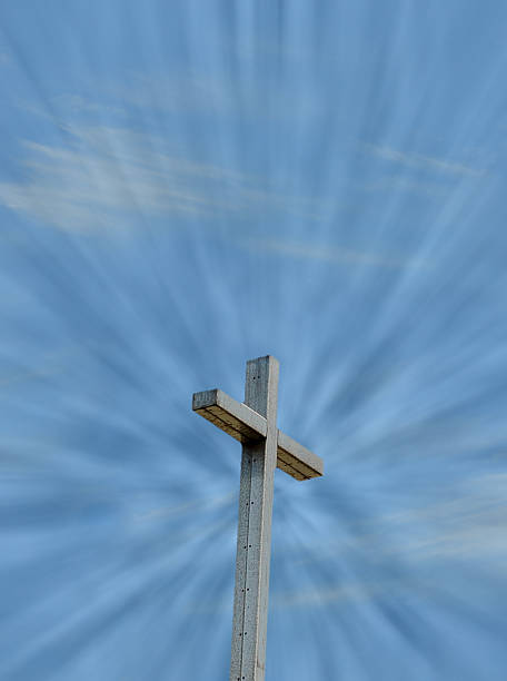 istock heaven and christian cross 499978513
