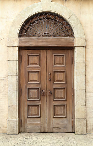 istock wooden door and wall 499978533