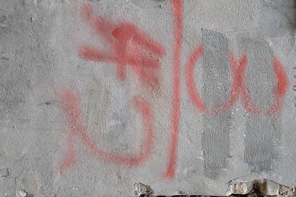 istock The old Numbers on the wall 499979071