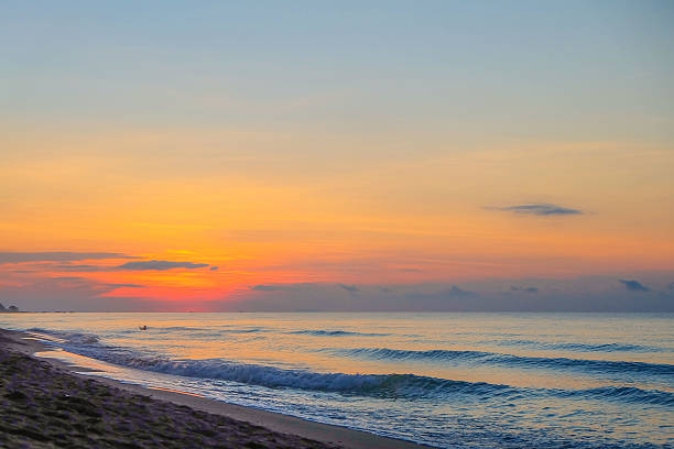 istock Beautiful sunrise at Rayong, Thailand 499980100