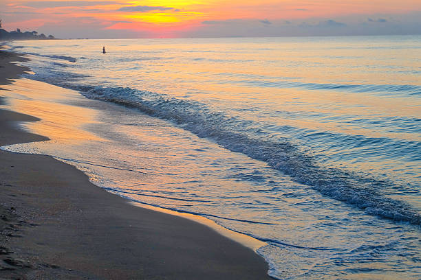 istock Beautiful sunrise at Rayong, Thailand 499980178