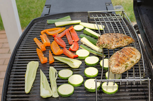 istock Grilled turkey with roasted vegetable 499981083