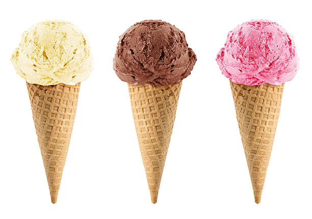 istock Chocolate, vanilla and strawberry Ice Cream 499981085