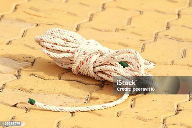 Rope Roll Stock Photo - Download Image Now - Abstract, Attached, Boat Deck
